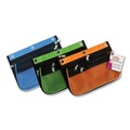 Binders | Charles Leonard 76365-3 10.25 in. x 7.5 in. Three-Pocket Binder-Insertable Expandable Pencil Pouch - Assorted Colors (3/Pack) image number 0