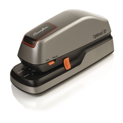 Back to School Sale | Swingline S7048208A 20-Sheet Capacity Optima 20 Electric Stapler - Silver image number 0