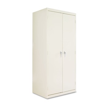 PRODUCTS | Alera CM7824PY 36 in. x 24 in. x 78 in. Assembled High Storage Cabinet with Adjustable Shelves - Putty