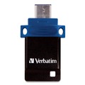 Office Electronics & Batteries | Verbatim 99154 Store ‘n' Go 32 GB Dual USB 3.0 Flash Drive for USB-C Devices - Blue image number 4