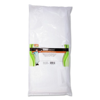  | Baumgartens 64620 One-Size Disposable Polypropylene Apron - White (100/Pack)