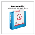 Binders | Universal UNV20753 11 in. x 8.5 in. 3 in. Capacity 3-Slant D-Ring View Binder - Light Blue image number 6