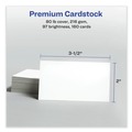 Copy & Printer Paper | Avery 05881 2 in. x 3.5 in. Color Laser Print-to-the-Edge Microperf Business Cards with Sure Feed Technology - White (160/Pack) image number 5