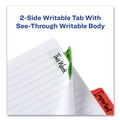 Dividers & Tabs | Avery 74866 2.5 in. x 1 in. 1/5-Cut Ultra Tabs Repositionable Tabs - Assorted Colors (48/Pack) image number 4