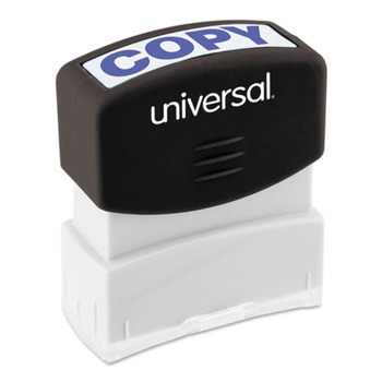 Universal UNV10047 COPY Pre-Inked One Color Message Stamp - Blue