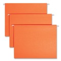File Folders | Smead 64065 Colored Hanging File Folders, Letter Size, 1/5-Cut Tab, Orange, 25/box image number 0