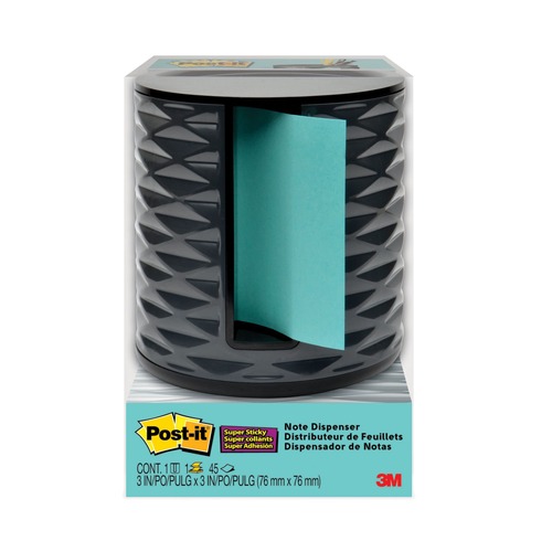 Sticky Notes & Post it | Post-it Pop-up Notes Super Sticky ABS-330-B Vertical Pop-up Note Dispenser For 3 in. x 3 in. Pads - Black (1/Pack) image number 0