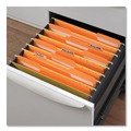 File Folders | Universal UNV10507 Deluxe Colored 1/3-Cut Top Tabs Letter Size File Folders - Orange/Light Orange (100/Box) image number 3
