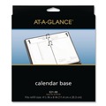 Back to School Sale | AT-A-GLANCE E21-00 2 Rings 4.5 in. x 8 in. Desk Calendar Base for Loose-Leaf Refill - Black image number 3