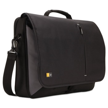 Case Logic 3201140 3.37 in. x 17.75 in. x 13.75 in. Laptop Messenger - Black