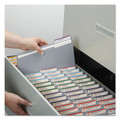 File Folders | Smead 12334 0.75 in. Expansion Reinforced 1/3-Cut Top Tab Colored File Folders - Letter Size/Gray (100/Box) image number 4