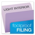 File Folders | Pendaflex 152 LAV Colored Straight Tab File Folders - Letter Size, Lavender (100/Box) image number 2