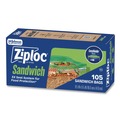 Food Service | Ziploc 383211 6.5 in. x 5.88 in. Resealable Sandwich Bags - Clear (1080/Carton) image number 1