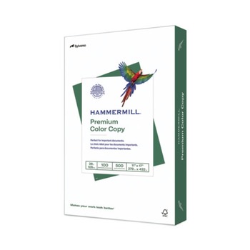 COPY AND PRINTER PAPER | Hammermill 10254-1 Premium Color Copy 28 lbs. 11 in. x 17 in. Print Paper - 100 Bright White (500/Ream)
