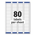 Labels | Avery 05267 0.5 in. x 1.75 in. Easy Peel Address Labels with Sure Feed Technology for Laser Printers - White (80/Sheet, 25 Sheets/Pack) image number 5