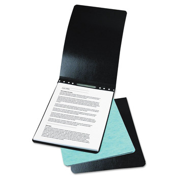 ACCO A7017041 8.5 in. x 11 in. 3 in. Capacity Two-Piece Prong Fastener Top Bound Report Cover with Tyvek Reinforced Hinge - Black