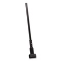 Mops | Carlisle 3697000 1 in. Diameter x 60 in. Vinyl Coated Jaw Style Metal Mop Handle - Black image number 0