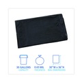 Trash & Waste Bins | Boardwalk H6036HBK 30 in. x 36 in. 30 gal. 0.65 mil Linear Low Density Industrial Flat Pack Can Liners - Black (200/Carton) image number 6