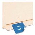 Back to School Sale | Smead 67421 1.5 in. x 1.5 in. 1 Numerical End Tab File Folder Labels - Light Blue (1-Roll) image number 2