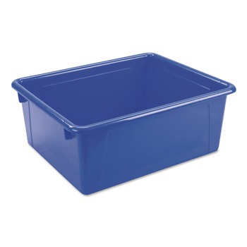 Storex 62530U05C Storage Tray, Deep, 2.81 gal, 10.65-in x 13.17-in x 5.2-in, Assorted Bright, 5/Pack