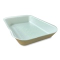 Food Trays, Containers, and Lids | GEN 2DWH 8.56 in. x 6.1 in. x 1.2 in. No. 2D Foam Meat Trays - White (500/Carton) image number 3