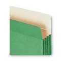 File Folders | Smead 73226 3.5 in. Expansion Colored File Pockets - Letter Size/Green image number 2