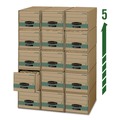 Boxes & Bins | Bankers Box 1231101 14 in. x 25.5 in. x 11.5 in. STOR/DRAWER STEEL PLUS Letter Storage Drawers - Kraft/Green (6/Carton) image number 1