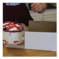 Food Trays, Containers, and Lids | SCT 1561 9 in. x 9 in. x 4 in. Paper Standard Bakery Boxes - White (200/Carton) image number 2