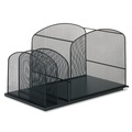 Just Launched | Safco 3259BL Onyx Mesh Desktop Hanging File With Two Upright Sections - Letter, Black image number 1