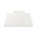 Office Chair Mats | Deflecto CM2E432F EconoMat 46 in. x 60 in. Lipped Flat Packed All Day Use Chair Mat for Hard Floors - Clear image number 2
