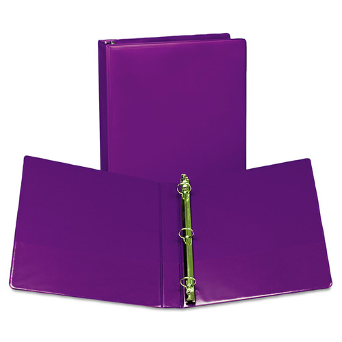Just Launched | Samsill U86308 Earth's Choice 11 x 8.5 Plant-Based Durable 3-Ring Fashion View Binder - Purple (2/Pack) image number 0