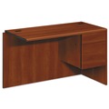 Office Desks & Workstations | HON H10715R.COGNCOGN 10700 Series 48 in. x 24 in. x 29.5 in. 3/4 Right Pedestal "L" Workstation Return - Cognac image number 0