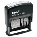 Just Launched | Trodat 4817 Printy Economy 2 in. x 0.38 in. Self-Inking 12-Message Date Stamp - Black image number 0