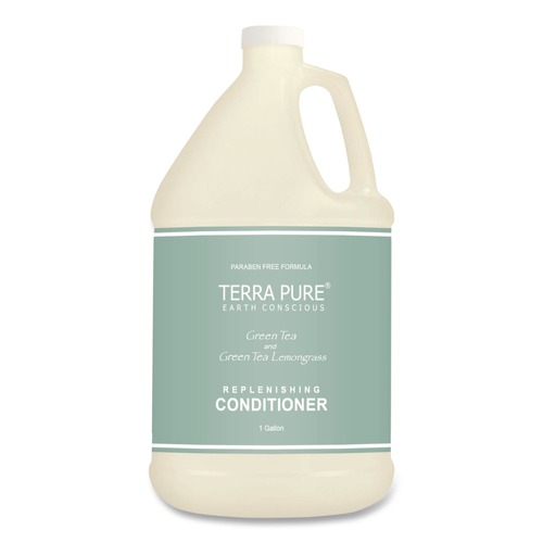 Skin Care & Hygiene | Diversified Hospitality Solutions 002256EA Terra Pure 1-Gallon Bottle Conditioner - Green Tea and Lemongrass Scent image number 0