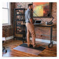Office Chair Mats | ES Robbins 184603 45 x 53 Sit or Stand Mat for Carpet or Hard Floors - Clear/Black image number 0