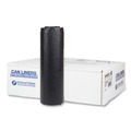  | Inteplast Group S404822K 45 gal. 22 microns 40 in. x 48 in. High-Density Interleaved Commercial Can Liners - Black (25 Bags/Roll, 6 Rolls/Carton) image number 0