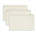 File Folders | Smead 29210 Extra-Heavy Recycled Pressboard Straight End Tab Folders - Legal, Gray/Green (25/Box) image number 0
