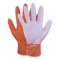 Disposable Gloves | Ammex GWUOFN46050 9.06 in. 6 mil Ultra Industrial Flock-Lined Nitrile Disposable Gloves - Large/Orange (500/Carton) image number 1