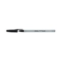 Pens | Universal UNV27420 Fine 0.7 mm Stick Ballpoint Pen - Black Ink, Gray/Black Barrel (1 Dozen) image number 3