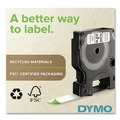 Back to School Sale | DYMO 18055 0.5 in. x 5 ft. Rhino Heat Shrink Tubes Industrial Label Tape - White/Black Print (1-Roll) image number 5
