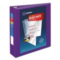 Binders | Avery 79777 3 One Touch EZD Rings 2 in. Capacity 11 in. x 8.5 in. Heavy-Duty View Binder with DuraHinge - Purple image number 0
