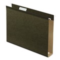 File Folders | Pendaflex 04152X2 1/5-Cut Tabs 2 in. Capacity Letter Size Extra Capacity Reinforced Hanging File Folders with Box Bottom - Green (25/Box) image number 0