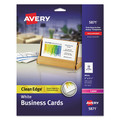 Copy & Printer Paper | Avery 05871 2 in. x 3.5 in. Clean Edge Business Cards - White (200/Pack) image number 0
