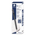 Pencils | Staedtler 77413-81A6 Mechanical Pencils, 1.3 mm, HB (#2), Black Lead, Anthracite Barrel, 10/Box image number 0
