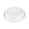 Just Launched | Dart 12EL 12 oz. Cappuccino Dome Sipper Lids - White (1000/Carton) image number 1