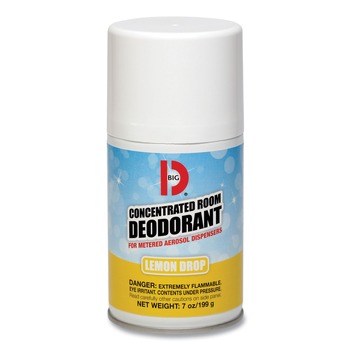 Big D Industries 045100 7 oz Metered Concentrated Room Deodorant - Lemon Scent (12/Carton)