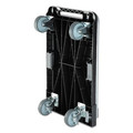 Cleaning Carts | Deflecto CRT5500-04 300 lb Capacity 21 x 32.5 x 37.5 Heavy-Duty Platform Cart - Black image number 4