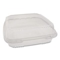 Food Trays, Containers, and Lids | Pactiv Corp. YCI811100000 Clearview Smartlock 9.22 in. x 8.88 in. x 2.91 in. Hinged Lid Containers - Clear (200/Carton) image number 0