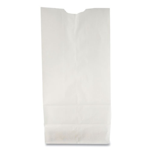 Paper Bags | Ross & Wallace Paper Products 120306500PK/BL 5.88 in. x 3.63 in. x 11 in. #6 Size Grocery Paper Bags - White (500/Bundle) image number 0