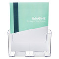 Desk Shelves | Deflecto 77001 9.25w x 3.75d x 10.75h Magazine DocuHolder for Countertop/Wall-Mount - Clear image number 2